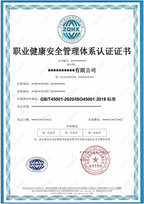 職業健康安全管理體系ZQHX